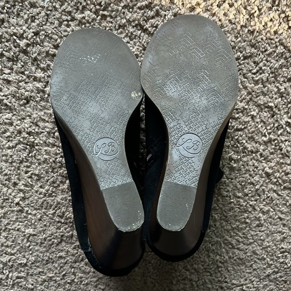 Lucky Brand Yakeena black suede wedge ankle boots size 8.5 - Picture 10 of 10